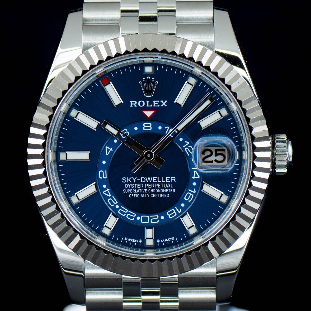 2023 Rolex Sky-Dweller Blue Jubilee 336934 Full Set B&P